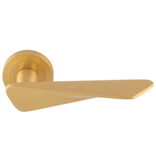 INTONA LEVER HANDLE ON ROUND ROSE