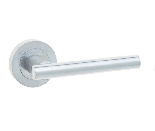 PETRA T-BAR LEVER HANDLE ON ROUND ROSE