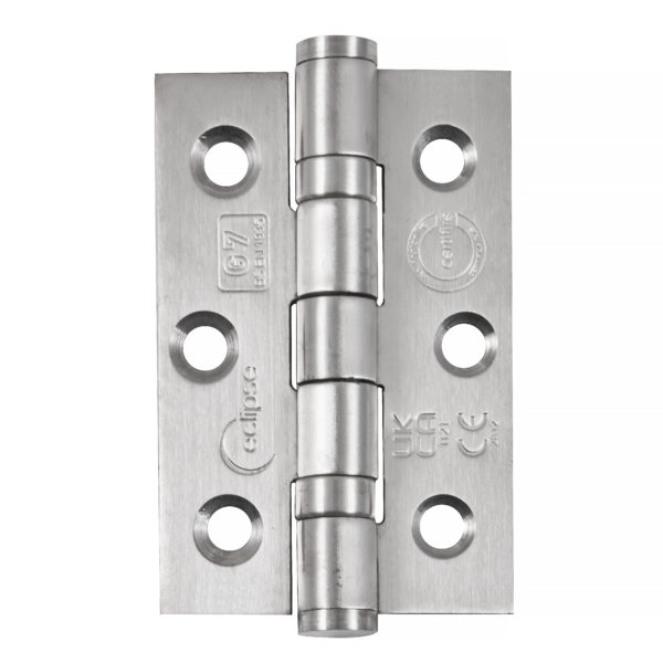 Grade 7 Ball Bearing Butt Hinge - CE / UKCA Marked - Fire Rated - 40kg Max Load Bearing