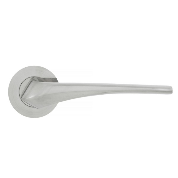 LANZA LEVER HANDLE ON ROUND ROSE