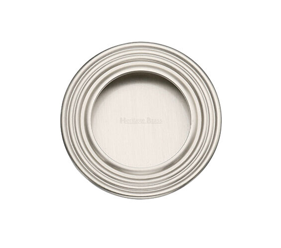 ROUND REEDED FLUSH PULL HANDLE