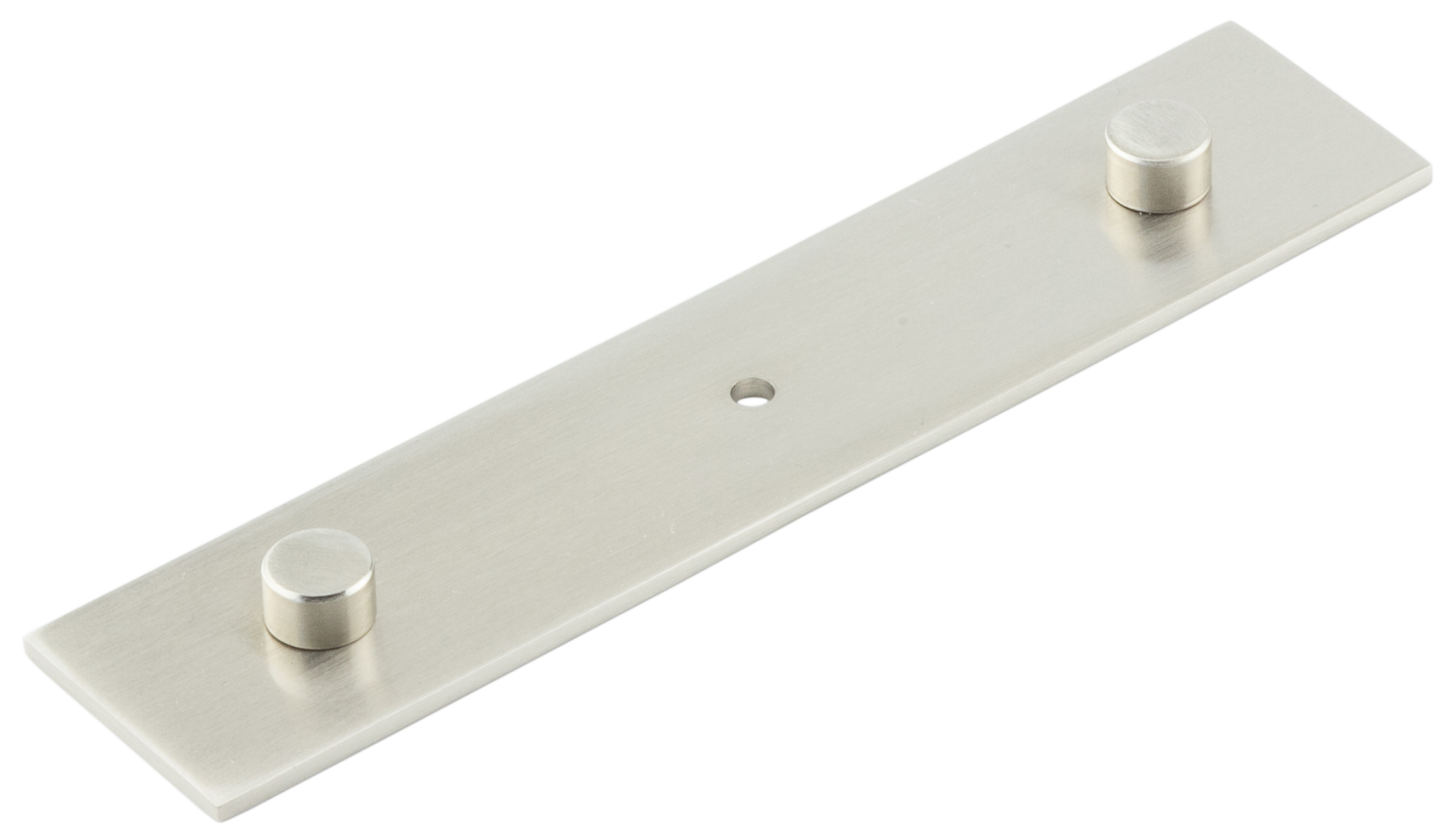 PLAIN BACKPLATE WITH CONCEALED SCREW FOR CUPBOARD KNOBS 140mm X 30mm