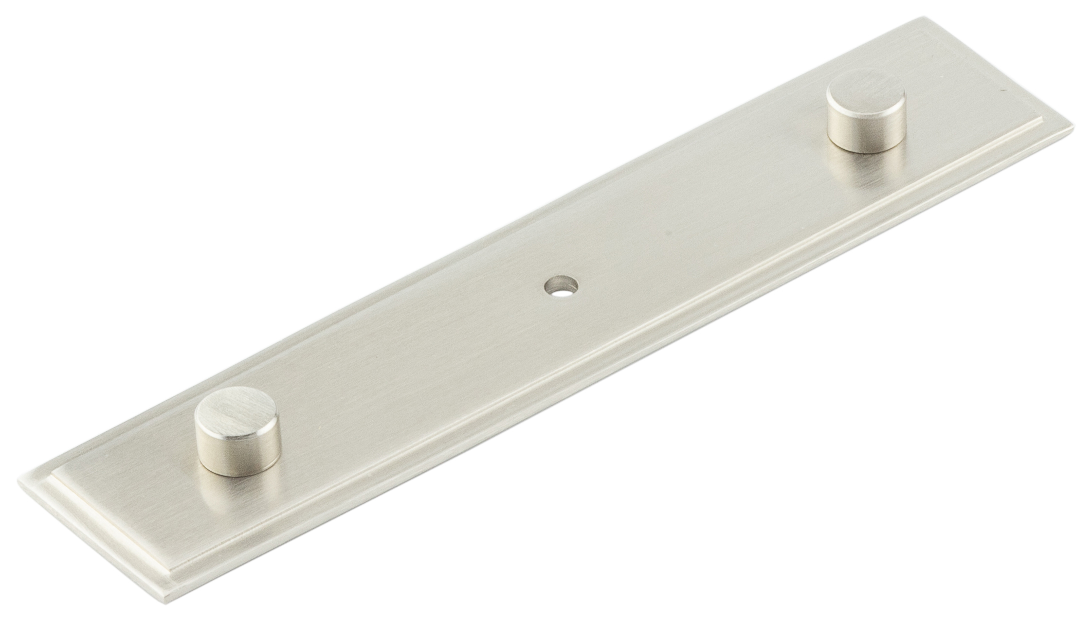 STEPPED BACKPLATE WITH CONCEALED SCREW FOR CUPBOARD KNOBS 140mm X 30mm