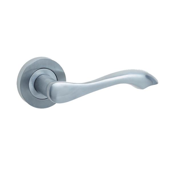 GAMMA SCROLL LEVER HANDLE ON ROUND ROSE