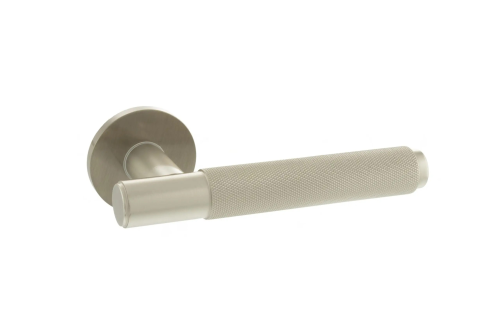 CROMPTON KNURLED LEVER HANDLE ON ROUND ROSE