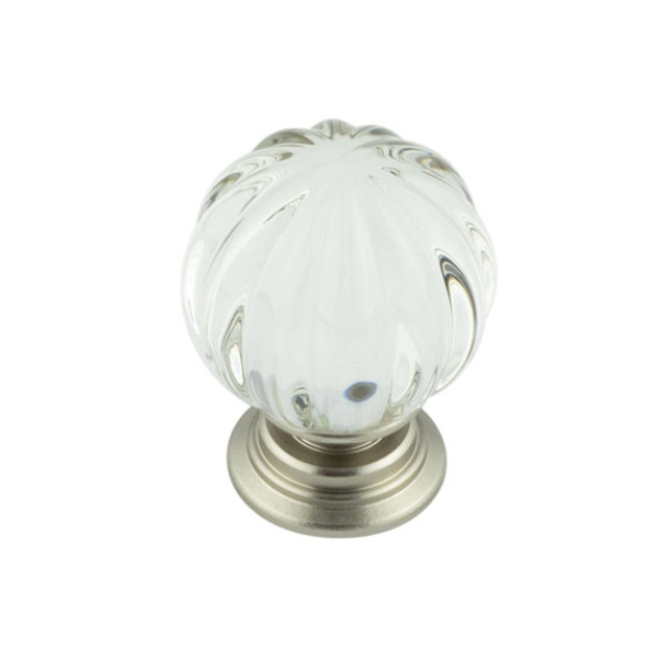 PUMPKIN GLASS CUPBOARD DOOR KNOB