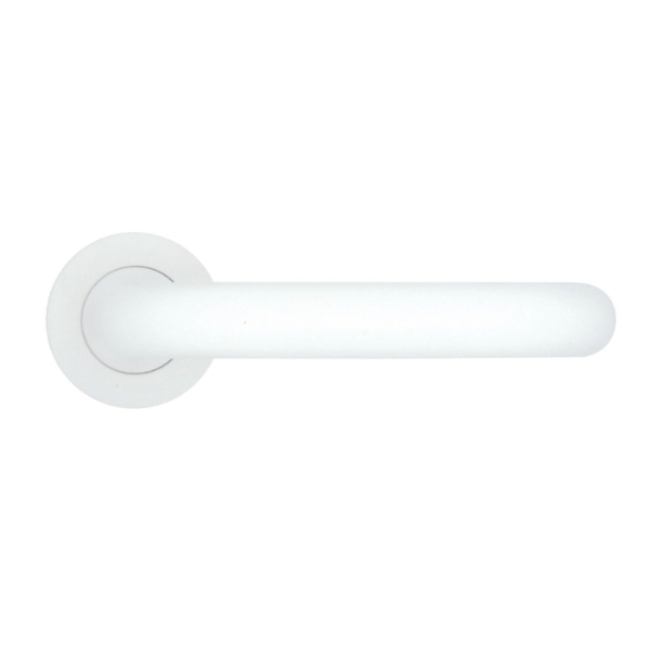 SAFETY LEVER HANDLE ON ROUND ROSE