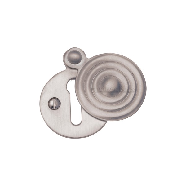 REEDED COVERED LOCK ESCUTCHEON