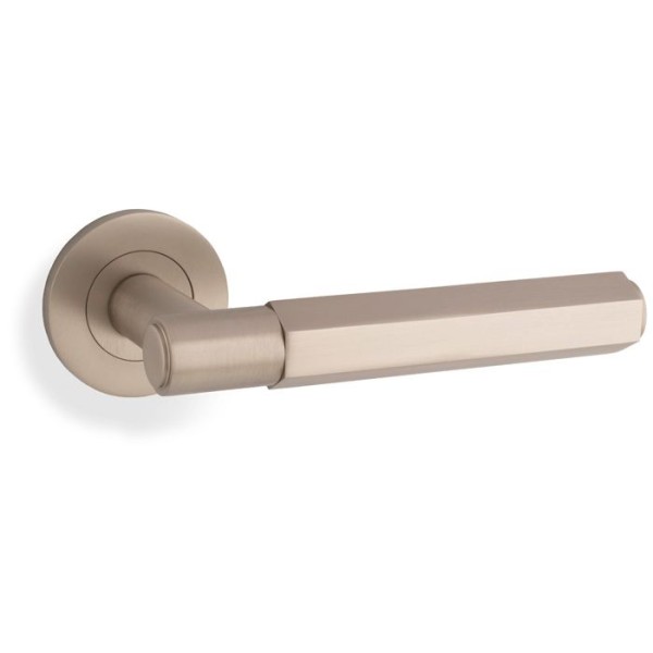 SPITFIRE HEX LEVER HANDLE ON ROUND ROSE