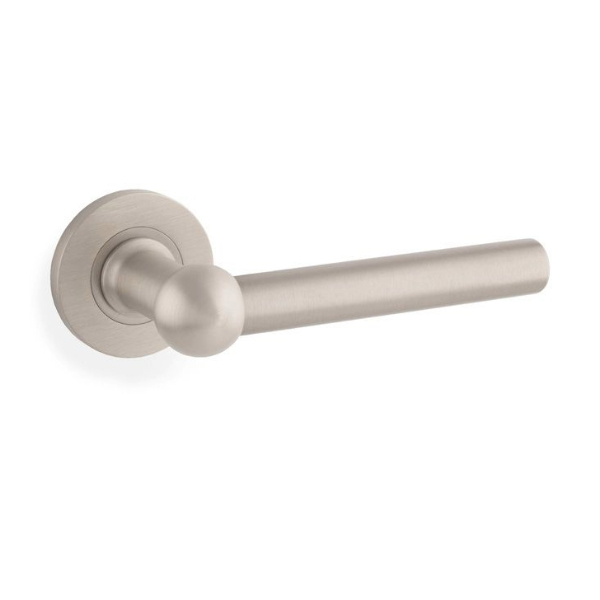 SISKIN LEVER HANDLE ON ROUND ROSE