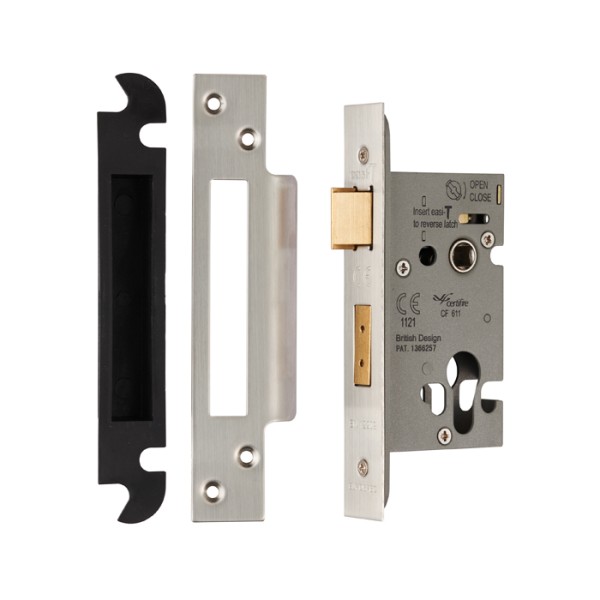 EUROSPEC EURO PROFILE ARCHITECTURAL MORTICE SASHLOCK - FD30/60 FIRE RATED