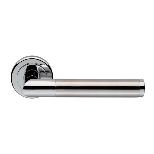 TREND LEVER HANDLE ON ROUND ROSE