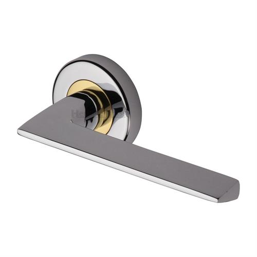 PYRAMID LEVER HANDLE ON ROUND ROSE