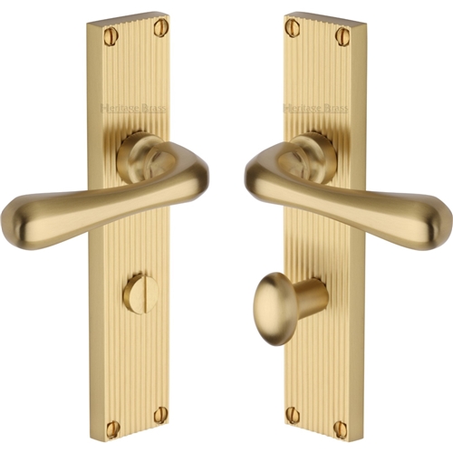 CHARLBURY LEVER HANDLE ON REEDED BACKPLATE