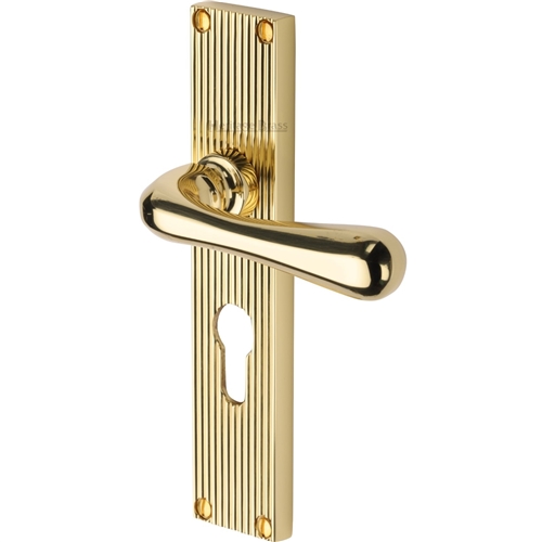 CHARLBURY LEVER HANDLE ON REEDED BACKPLATE