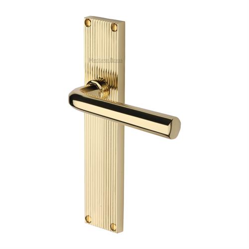 OCTAVE LEVER HANDLE ON REEDED BACKPLATE