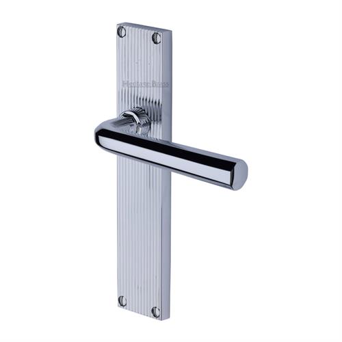 OCTAVE LEVER HANDLE ON REEDED BACKPLATE