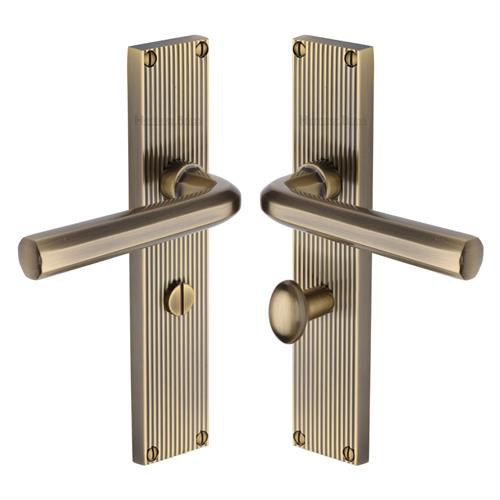 OCTAVE LEVER HANDLE ON REEDED BACKPLATE