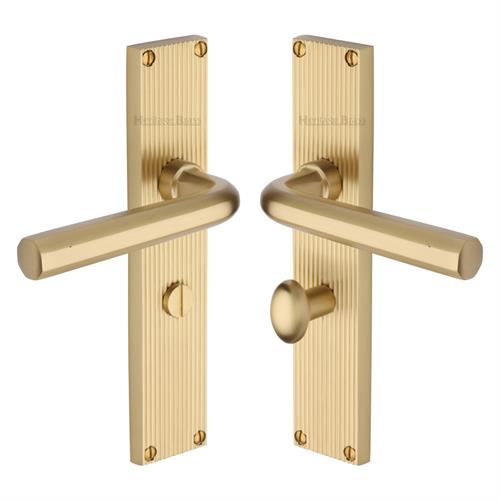 OCTAVE LEVER HANDLE ON REEDED BACKPLATE