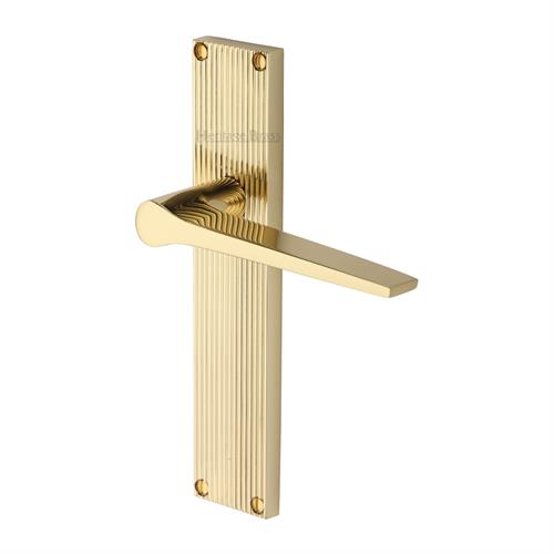 GIO LEVER HANDLE ON REEDED BACKPLATE