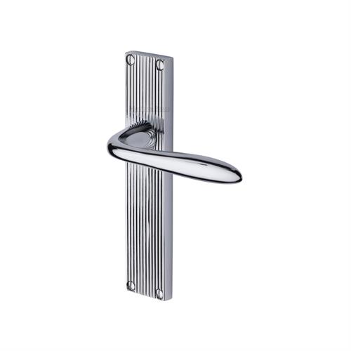 SUTTON LEVER HANDLE ON REEDED BACKPLATE