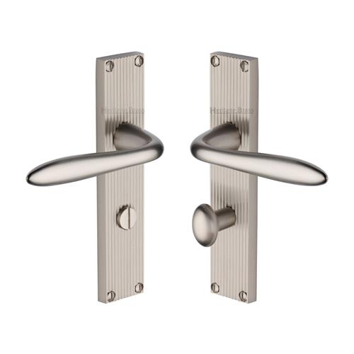 SUTTON LEVER HANDLE ON REEDED BACKPLATE