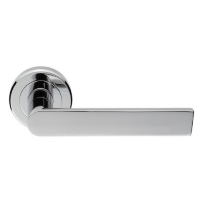 EDGE LEVER HANDLE ON ROUND ROSE