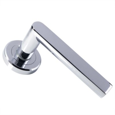 EDGE LEVER HANDLE ON ROUND ROSE