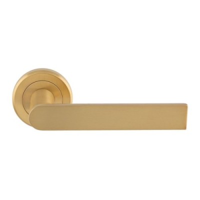 EDGE LEVER HANDLE ON ROUND ROSE