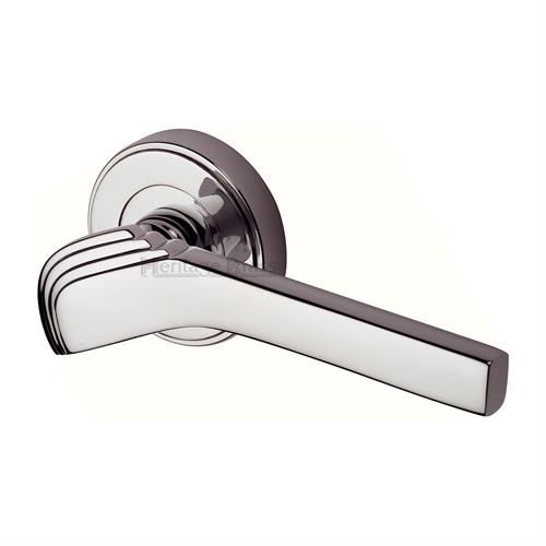 TIFFANY ART DECO LEVER HANDLE ON ROUND ROSE