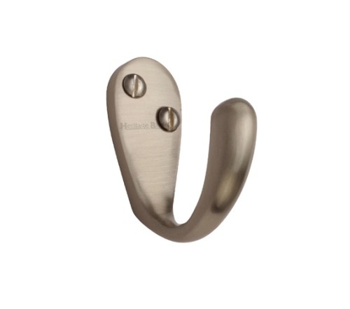 TRADITIONAL CURVED SINGLE ROBE HOOK