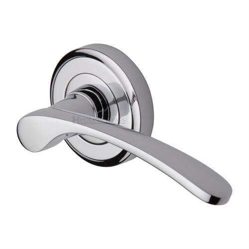 SOPHIA LEVER HANDLE ON ROUND ROSE