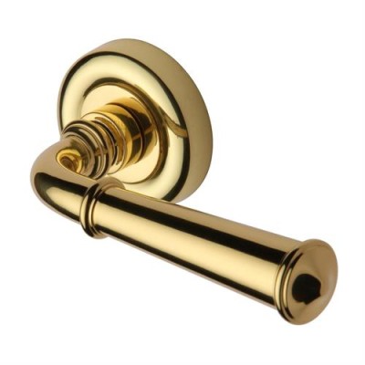 COLONIAL LEVER HANDLE ON ROUND ROSE