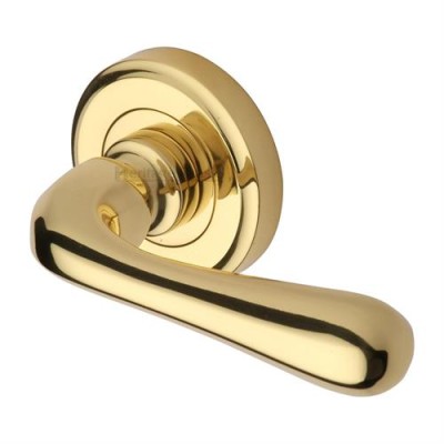 CHARLBURY LEVER HANDLE ON ROUND ROSE