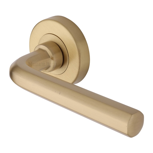 OCTAVE LEVER HANDLE ON ROUND ROSE