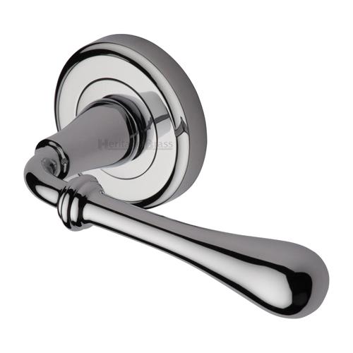 ROMA LEVER HANDLE ON ROUND ROSE