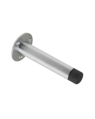 TUBULAR DOOR STOP ON FACE FIX ROUND ROSE - WALL / SKIRTING MOUNTED