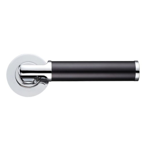 MILAN LEVER HANDLE ON ROUND ROSE