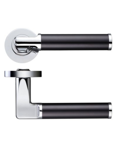 MILAN LEVER HANDLE ON ROUND ROSE