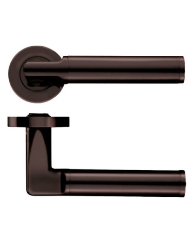 MILAN LEVER HANDLE ON ROUND ROSE