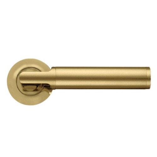 MILAN LEVER HANDLE ON ROUND ROSE