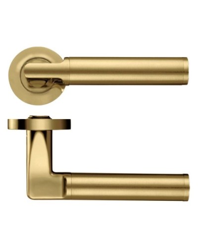 MILAN LEVER HANDLE ON ROUND ROSE