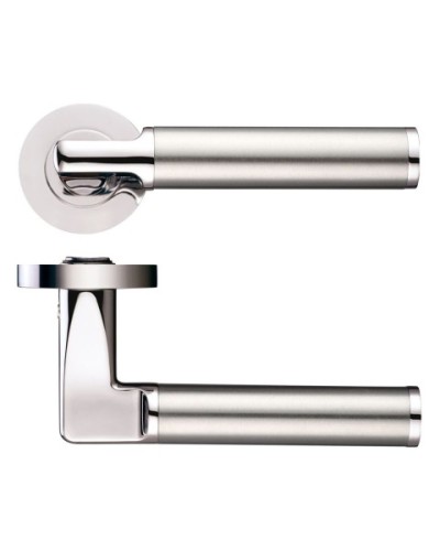 MILAN LEVER HANDLE ON ROUND ROSE