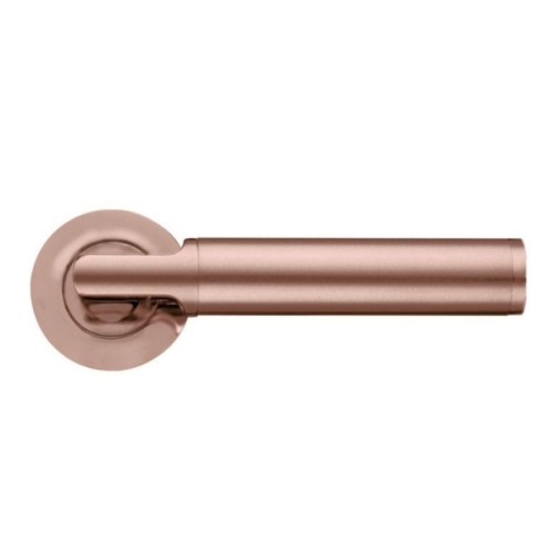 MILAN LEVER HANDLE ON ROUND ROSE