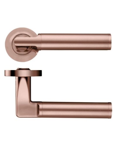 MILAN LEVER HANDLE ON ROUND ROSE