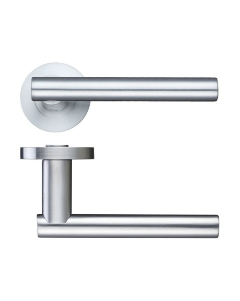 LUCCA T-BAR LEVER HANDLE ON ROUND ROSE